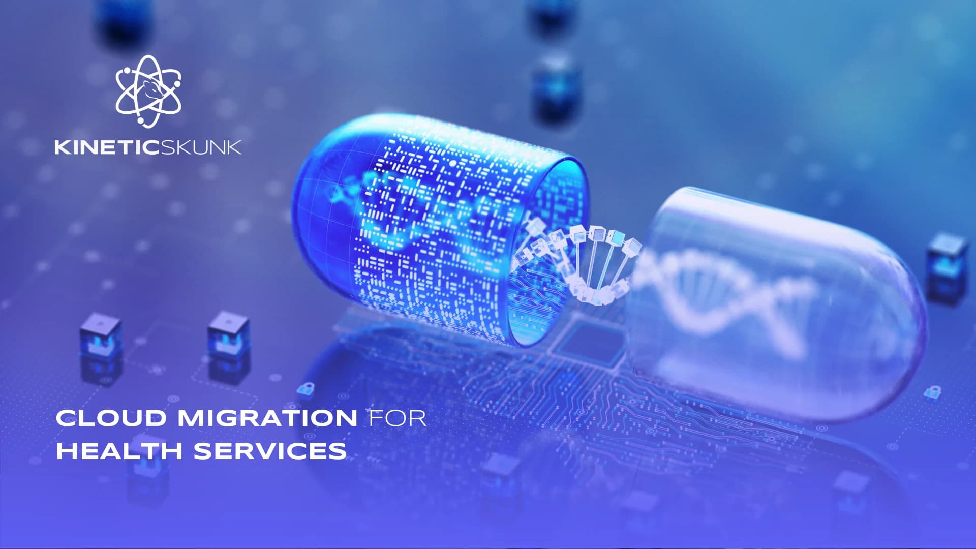 Abstract healthcare cloud platform workspace for Azure case studies